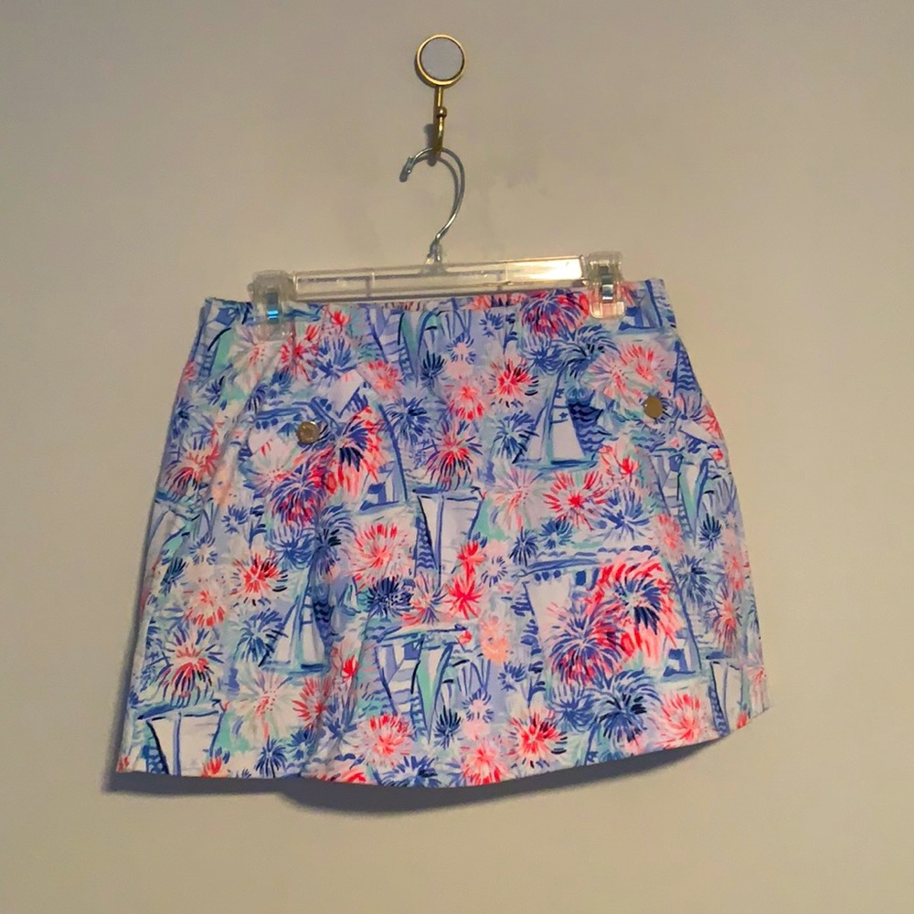 Lilly Pulitzer Skirt with Shorts Under, Size M